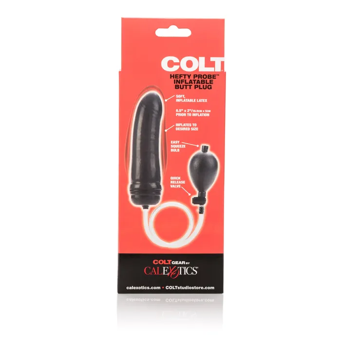 California Exotic Novelties Anal Colt Hefty Probe Inflantatable Butt Plug Black