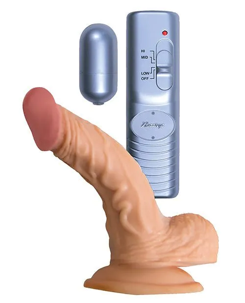 Dildos | All American Whopper 5in Vibrating Flesh - Nasstoys