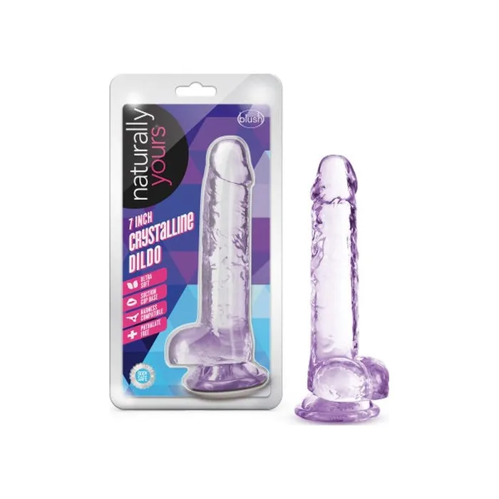 Dildos Naturally Yours Naturally Yours 7 Crystaline Dildo Amethyst