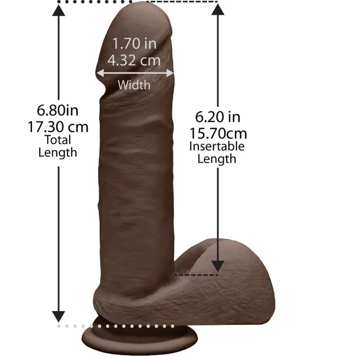 Doc Johnson Dildos The D Perfect D 7 Chocolate