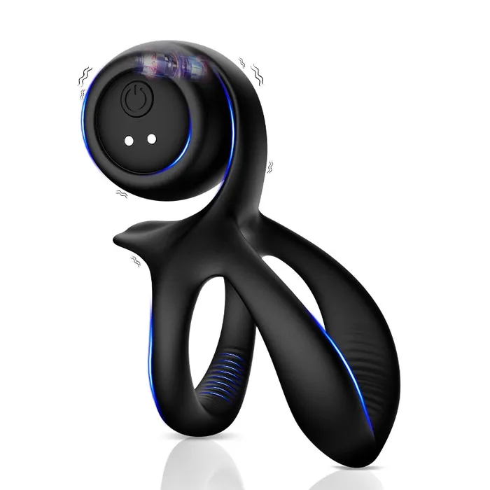 Lovetoyshub Male Sex Toys | 10-Mode Vibrating Penis Ring for Solo & Couples Play