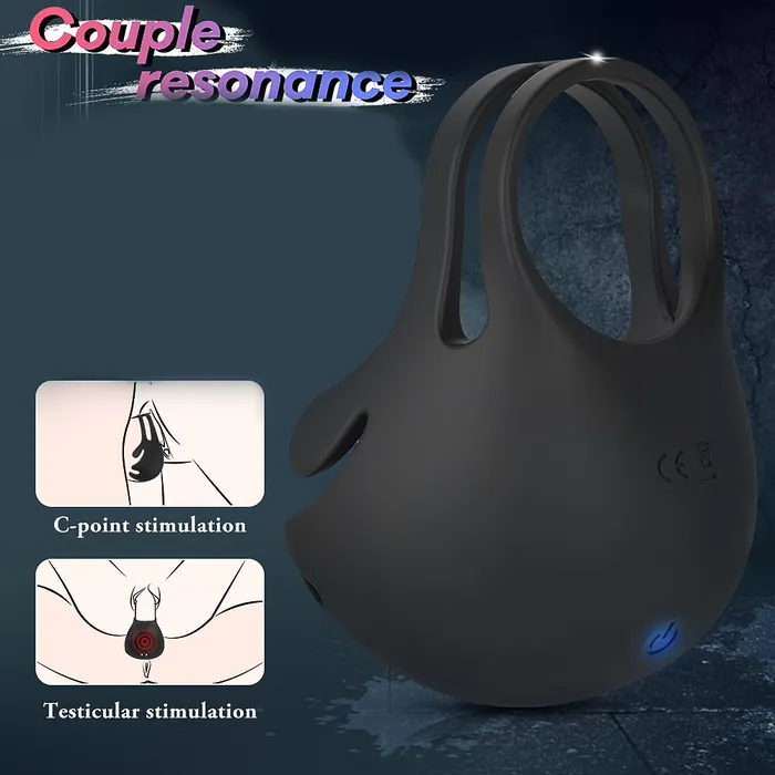 Lusty Age Male Sex Toys | Vibrating Male Chastity Cock Ring Massager