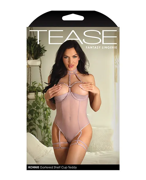 Tease Ronnie Microfiber Underwire Shelf Cup Teddy Mauve | Fantasy Lingerie Male Sex Toys
