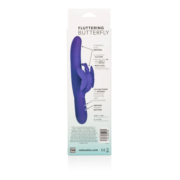 Vibrators | CalExotics Fluttering Butterfly - Purple