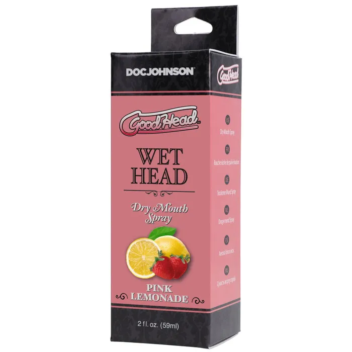 Vibrators | Doc Johnson Goodhead - Wet Head - Dry Mouth Spray - Pink Lemonade - 2 Fl. Oz. (59ml) Vibrators | Doc Johnson Goodhead - Wet Head - Dry Mouth Spray - Pink Lemonade - 2 Fl. Oz. (59ml)