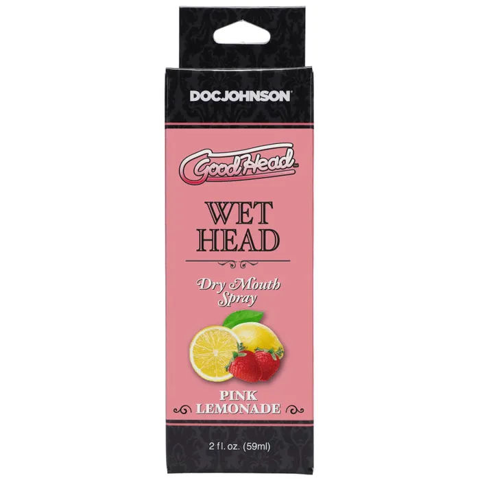Vibrators | Doc Johnson Goodhead - Wet Head - Dry Mouth Spray - Pink Lemonade - 2 Fl. Oz. (59ml) Vibrators | Doc Johnson Goodhead - Wet Head - Dry Mouth Spray - Pink Lemonade - 2 Fl. Oz. (59ml)