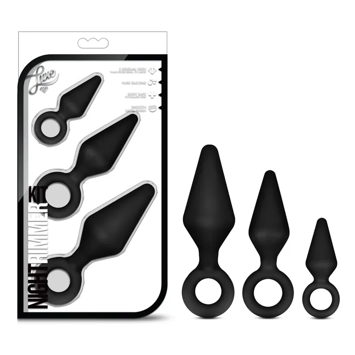 Anal Blush Novelties Luxe Night Rimmer Kit Black