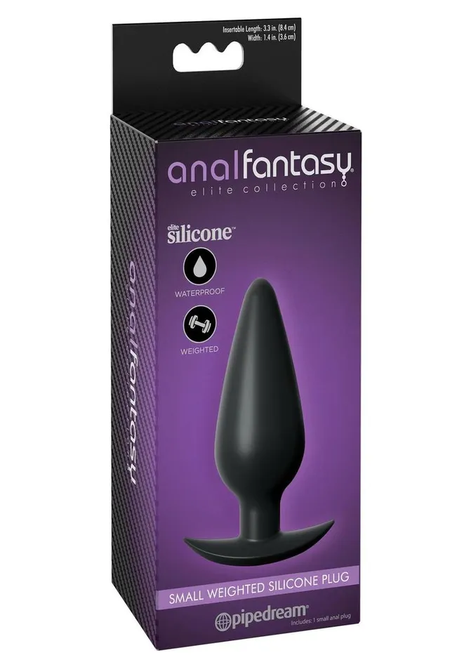 Anal Fantasy Elite Anal Anal Fantasy Elite Collection Small Weighted Silicone Plug Waterproof Anal Fantasy Elite Anal Anal Fantasy Elite Collection Small Weighted Silicone Plug Waterproof