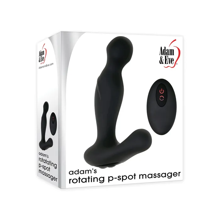 Curve Toys Female Sex Toys Adam Eve Adams Rotating P Spot Massager Black
