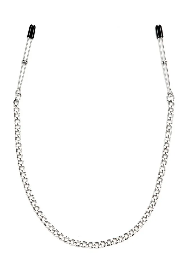 Female Sex Toys Lux Fetish Lux Fetish Adjustable Tweezer Nipple Clips with Chain Female Sex Toys Lux Fetish Lux Fetish Adjustable Tweezer Nipple Clips with Chain