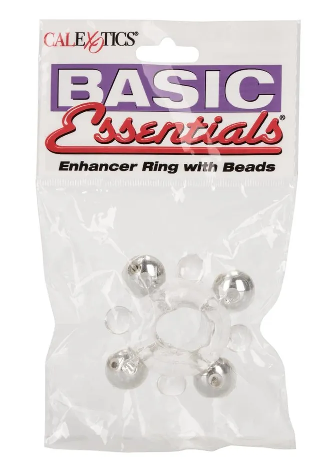 Male Sex Toys Basic Essentials Basic Essentials Enhancer Cock Ring with Beads Male Sex Toys Basic Essentials Basic Essentials Enhancer Cock Ring with Beads