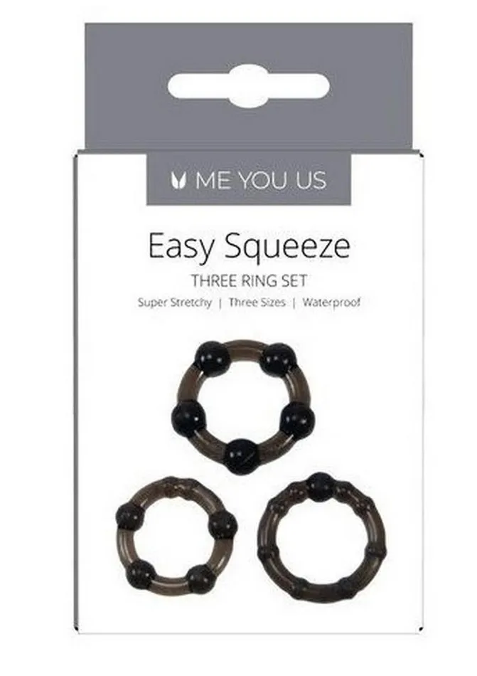 ME YOU US Easy Squeeze Cock Ring Me You Us Male Sex Toys