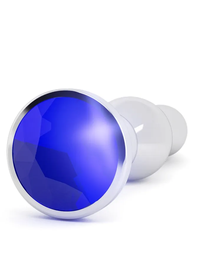 Shots Rich Rich R4 Silver Plug 48 Inch Purple Sapphire Anal