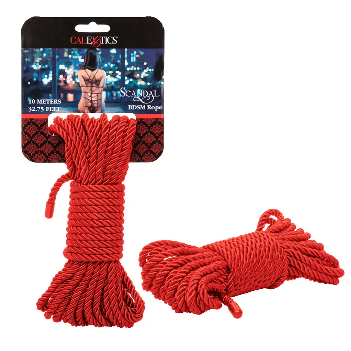 Vibrators California Exotic Scandal BDSM Rope 3275ft 10m Red