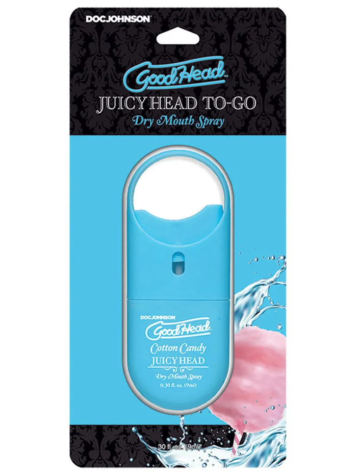 GoodHead Juicy Head Dry Mouth Spray To Go Cotton Candy 30fl oz GOOD HEAD Enhancers GoodHead Juicy Head Dry Mouth Spray To Go Cotton Candy 30fl oz GOOD HEAD Enhancers