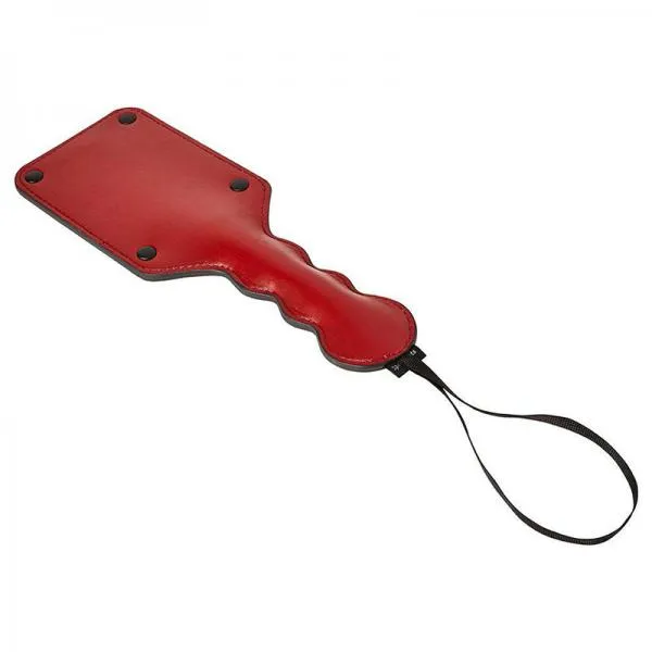 Anal Sportsheets Saffron Square Paddle Black Red Sportsheets