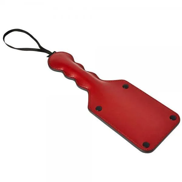 Anal Sportsheets Saffron Square Paddle Black Red Sportsheets