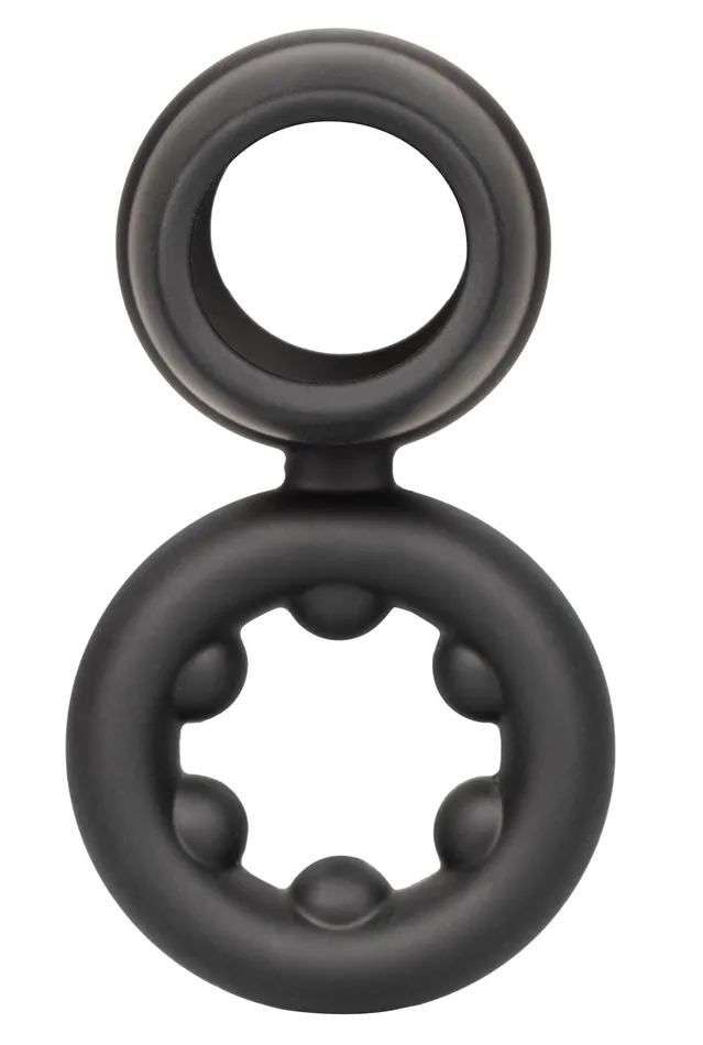 CalExotics Female Sex Toys Alpha Liquid Silicone Dual Support Magnum Ring Black CalExotics Female Sex Toys Alpha Liquid Silicone Dual Support Magnum Ring Black