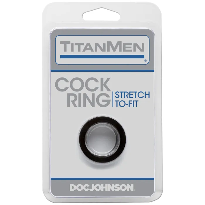 Male Sex Toys TitanMen Cock Ring Black