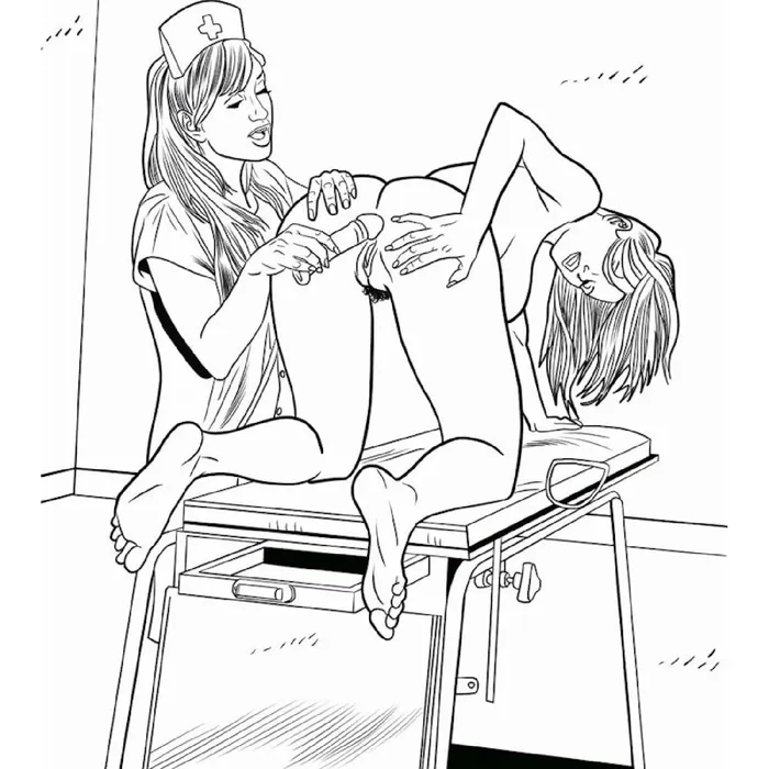 Vibrators Wood Rocket XXX Nurses Colouring Book