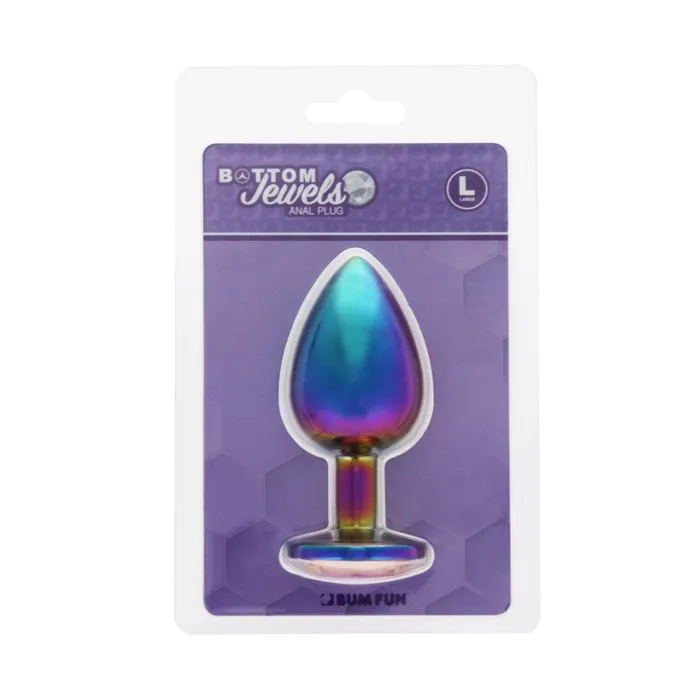 Anal MULTICOLOR ALLOY LARGE PLUGRAINBOW JEWEL BUM FUN