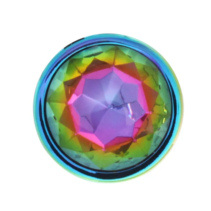 Anal MULTICOLOR ALLOY LARGE PLUGRAINBOW JEWEL BUM FUN
