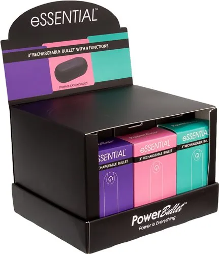 Female Sex Toys BMS Enterprises Power Bullet Essential 35in Rechargeable Bullet Display