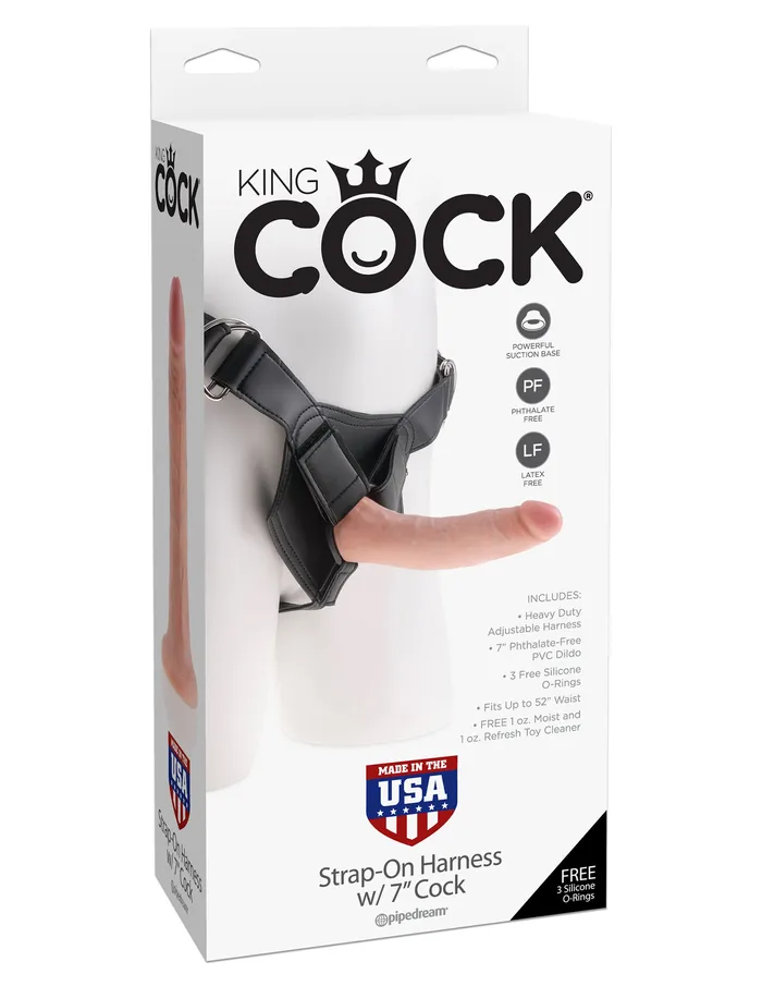 King Cock Strap On Harness With 7 Cock Flesh Pipedream Products Female Sex Toys King Cock Strap On Harness With 7 Cock Flesh Pipedream Products Female Sex Toys