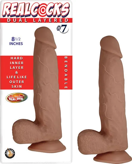 Nasstoys Dildos Real Cocks Dual Layered 7 Brown 8 12 
