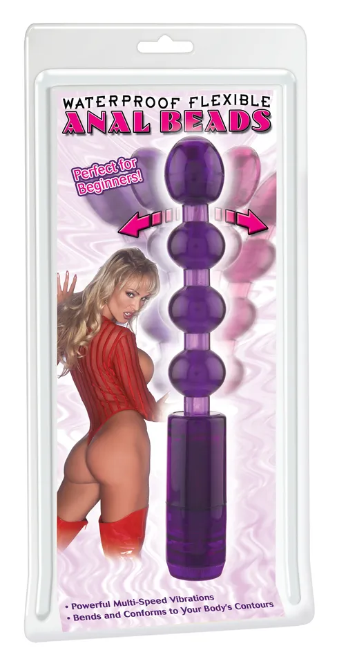 Pipedream Products Anal Waterproof Flexible Anal Beads Purple