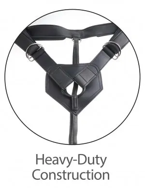 Pipedream Products King Cock Uncut WStrap On Harness Flesh Female Sex Toys