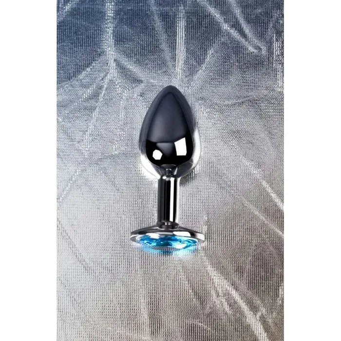 Vibrant Vibes Australia Quality Sex Toys Great Prices Silver Metal Anal Plug w Topaz Crystal Small Anal